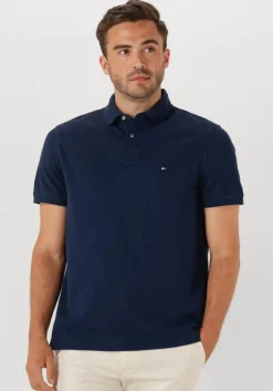 donkerblauwe tommy hilfiger polo 1985 regular polo
