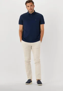donkerblauwe tommy hilfiger polo 1985 regular polo
