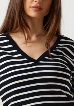 donkerblauwe tommy hilfiger t-shirt new slim cody v-neck ss