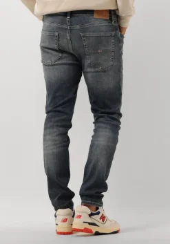 donkerblauwe tommy jeans slim fit jeans austin slim tprd dh1