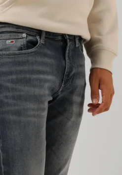 donkerblauwe tommy jeans slim fit jeans austin slim tprd dh1