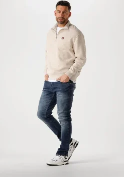 donkerblauwe tommy jeans slim fit jeans scanton slim ai1262