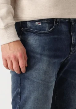 donkerblauwe tommy jeans slim fit jeans scanton slim ai1262