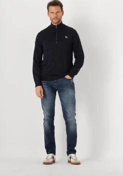 donkerblauwe tommy jeans slim fit jeans scanton slim ai1262