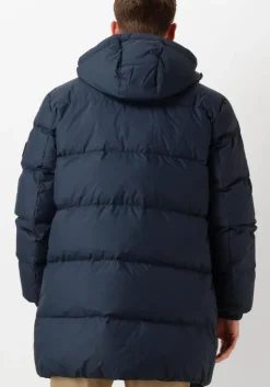 donkerblauwe tommy jeans parka's tjm essential down parka