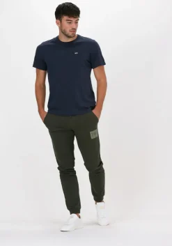 donkerblauwe tommy jeans t-shirt tjm classic jersey c neck