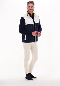 donkerblauwe tommy jeans bodywarmer tjm mix media retro vest