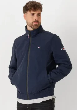 donkerblauwe tommy jeans gewatteerde jas tjm essential casual bomber