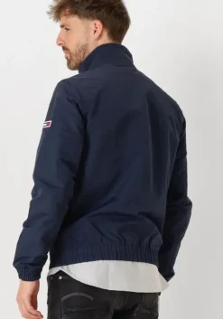 donkerblauwe tommy jeans gewatteerde jas tjm essential casual bomber