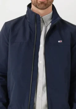 donkerblauwe tommy jeans gewatteerde jas tjm essential casual bomber
