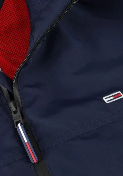 donkerblauwe tommy jeans gewatteerde jas tjm essential casual bomber