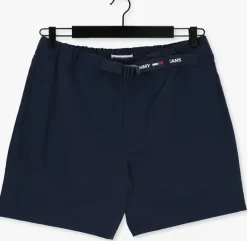 donkerblauwe tommy jeans korte broek tjm belted beach short