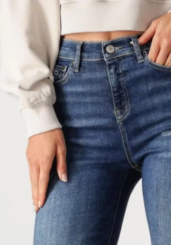 donkerblauwe tommy jeans skinny jeans nora md skn ai3354