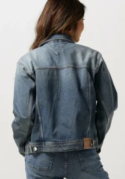 donkerblauwe tommy jeans spijkerjas mom cls jacket ah7131