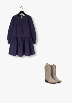 donkerblauwe vingino mini jurk parola