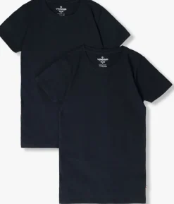 donkerblauwe vingino t-shirt boys t-shirt round neck (2-pack)