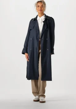donkerblauwe withblack trenchcoats wblnoise trench coat