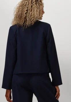donkerblauwe y.a.s. blazer yasdakota ls short blazer