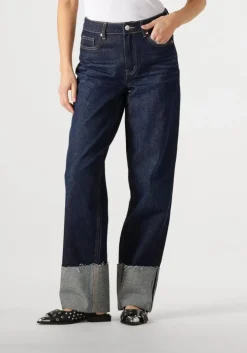 donkerblauwe y.a.s. straight leg jeans yasmaria hmw jeans s.