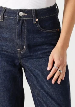 donkerblauwe y.a.s. straight leg jeans yasmaria hmw jeans s.