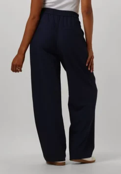 donkerblauwe y.a.s. wijde broek yasdakota hw pant