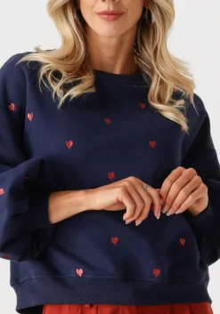 donkerblauwe ydence trui sweater hearts