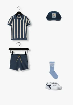 donkerblauwe your wishes korte broek stagger shorts