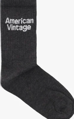 donkergrijze american vintage sokken clypsun w