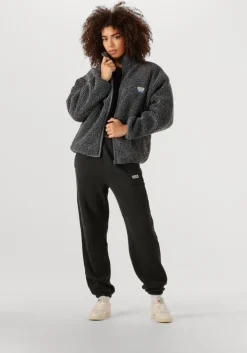 donkergrijze american vintage faux fur jas hoktown woman