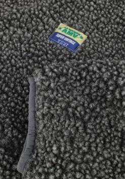 donkergrijze american vintage faux fur jas hoktown woman