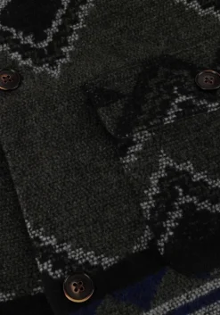 donkergrijze anerkjendt overshirt akoscar check overshirt