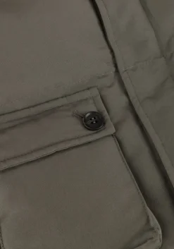 donkergrijze baje studio gewatteerde jas havant