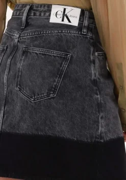 donkergrijze calvin klein minirok a-line utility mini skirt
