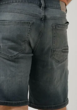 donkergrijze cast iron shorts shiftback shorts true blue grey