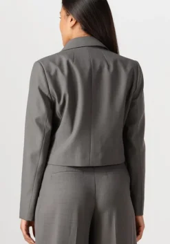 donkergrijze co'couture blazer liane blazer