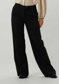 donkergrijze co'couture pantalon ida pin wide pant