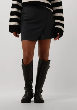 donkergrijze edited minirok peggy skirt