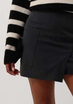 donkergrijze edited minirok peggy skirt