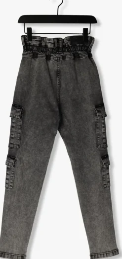 donkergrijze frankie & liberty mom jeans bird cargo