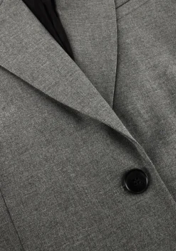 donkergrijze gestuz blazer gzpaula melange oz blazer