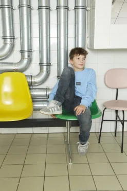 donkergrijze indian blue jeans wide jeans robin wide straight fit