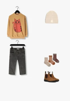 donkergrijze lil' atelier wide jeans nmnberlin loose dnm jeans 8310-in lil