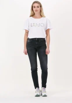 donkergrijze liu jo skinny jeans ecs b.up divine h.w.