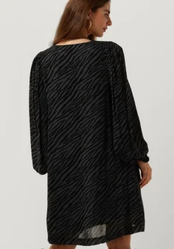 donkergrijze modström mini jurk ariella print dress