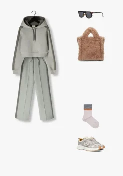 donkergrijze mp denmark sokken norma glitter socks