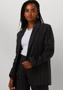 donkergrijze msch copenhagen blazer mschcalile loose blazer