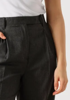 donkergrijze second female pantalon wake trousers