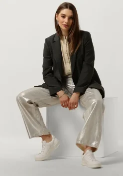 donkergrijze selected femme blazer slfrita ls relaxed blazer