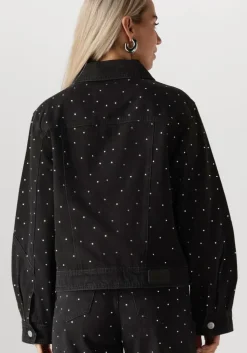 donkergrijze y.a.s. jack yasrista ls denim shacket