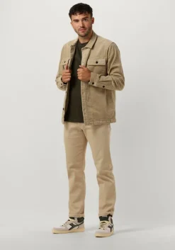 donkergroene anerkjendt polo / t-shirt aksilo l/s waffle emb ls